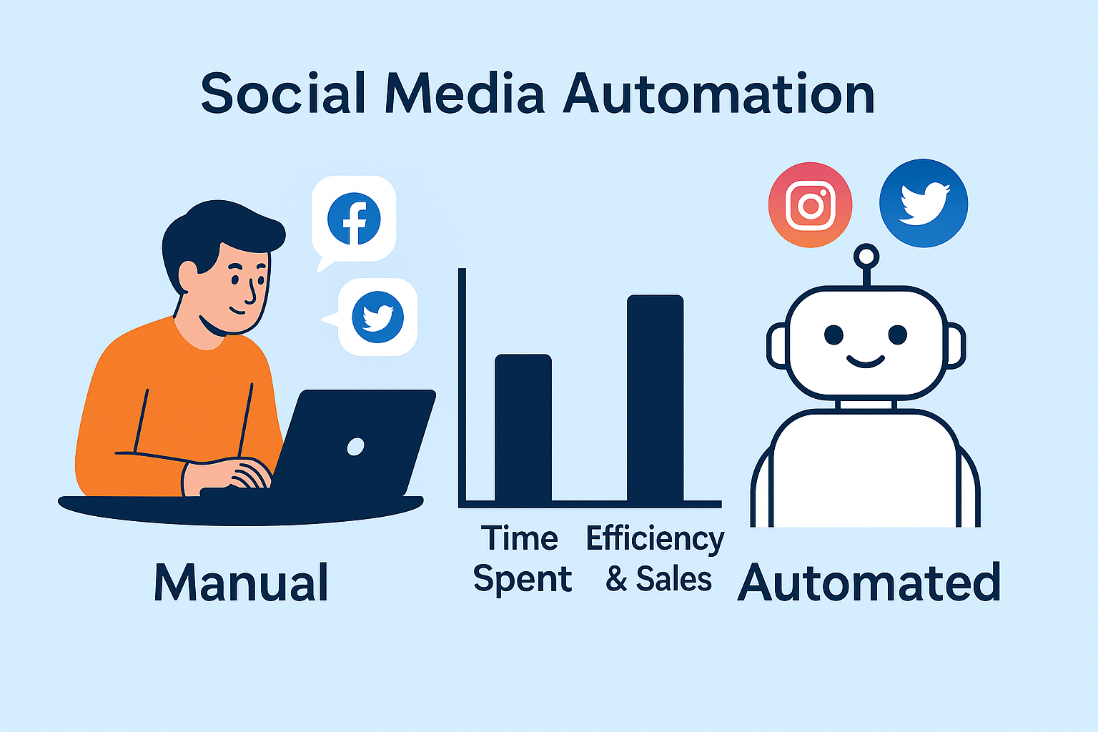 AI mangaging social media